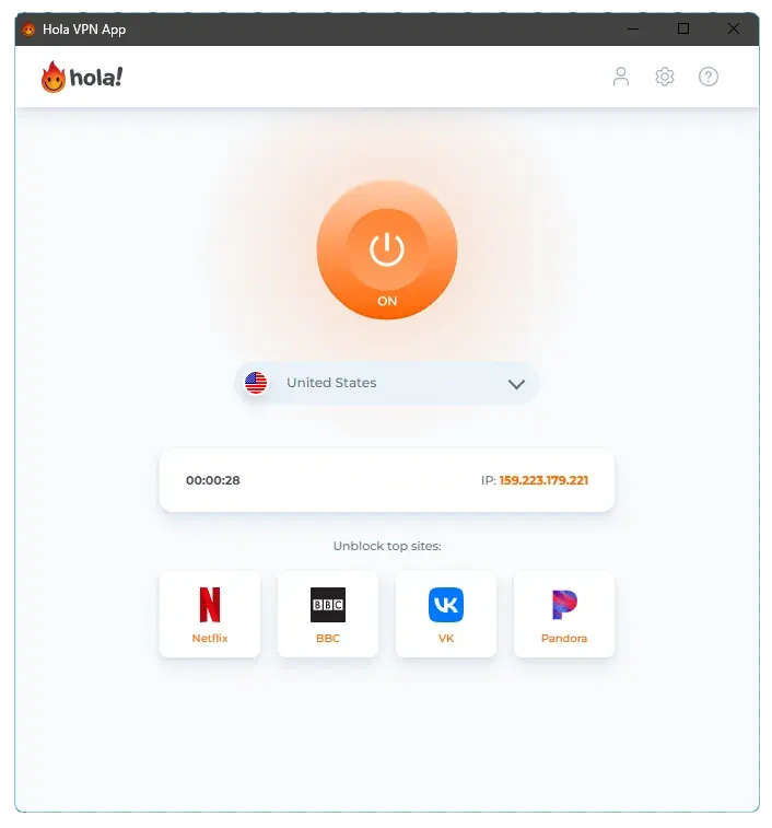Программа Hola VPN