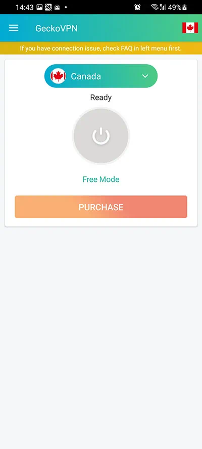 GeckoVPN для Android