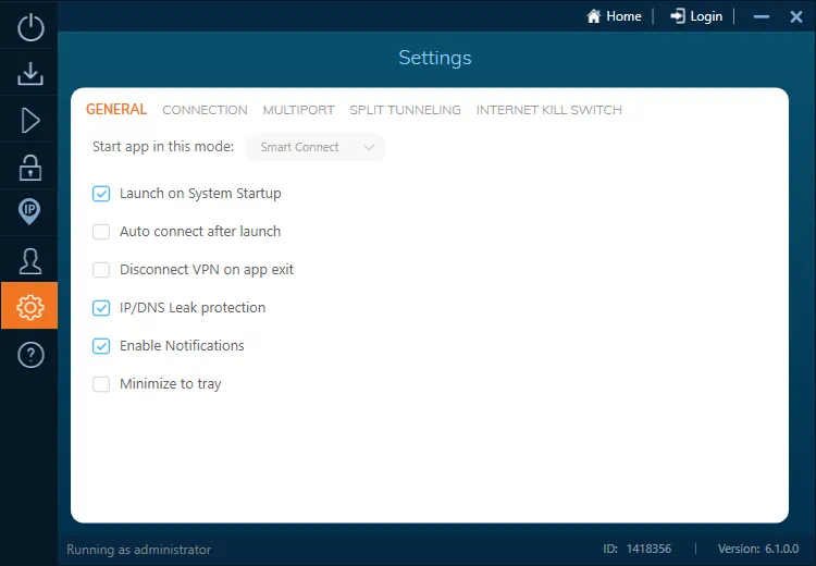 Настройки Ivacy VPN
