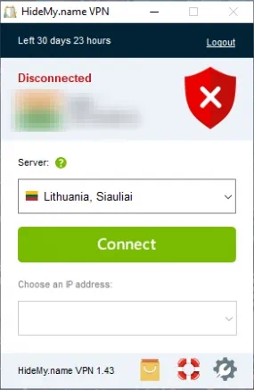 Работа с hidemy.name VPN