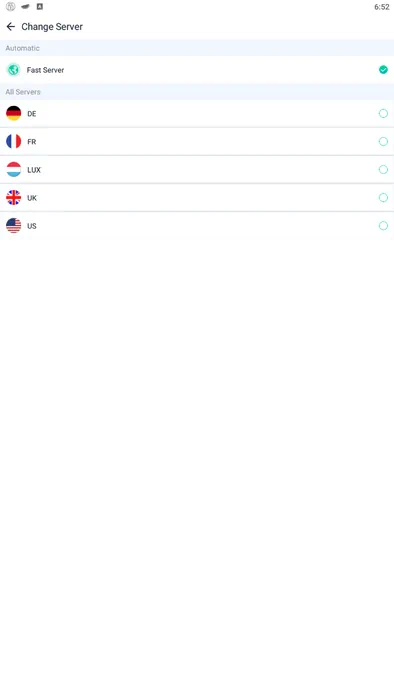 Серверы в FastVPN