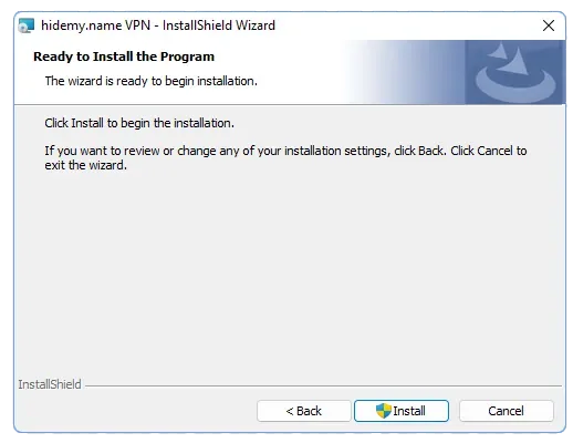 Установка hidemy.name VPN