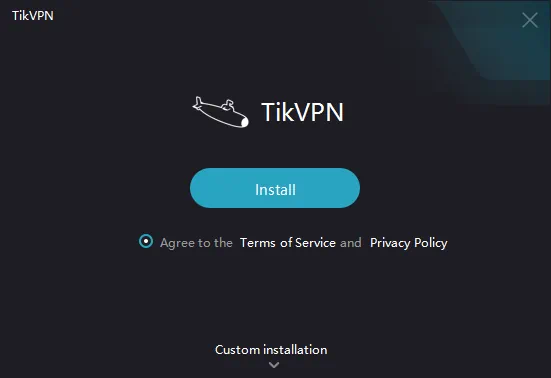 Установка TikVPN